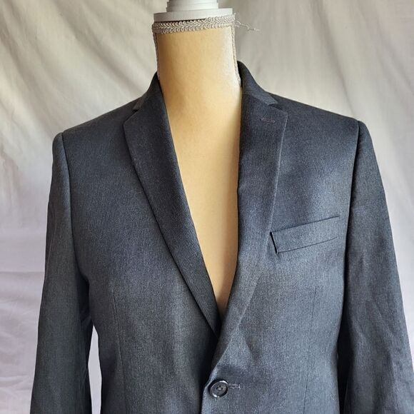 Lauren Ralph Lauren Gray Slimming Suit Jacket Size 36 - Picture 6 of 16